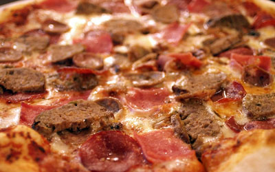 trio meat pizza recipe